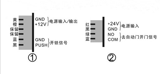 自动门电磁锁-接线详情